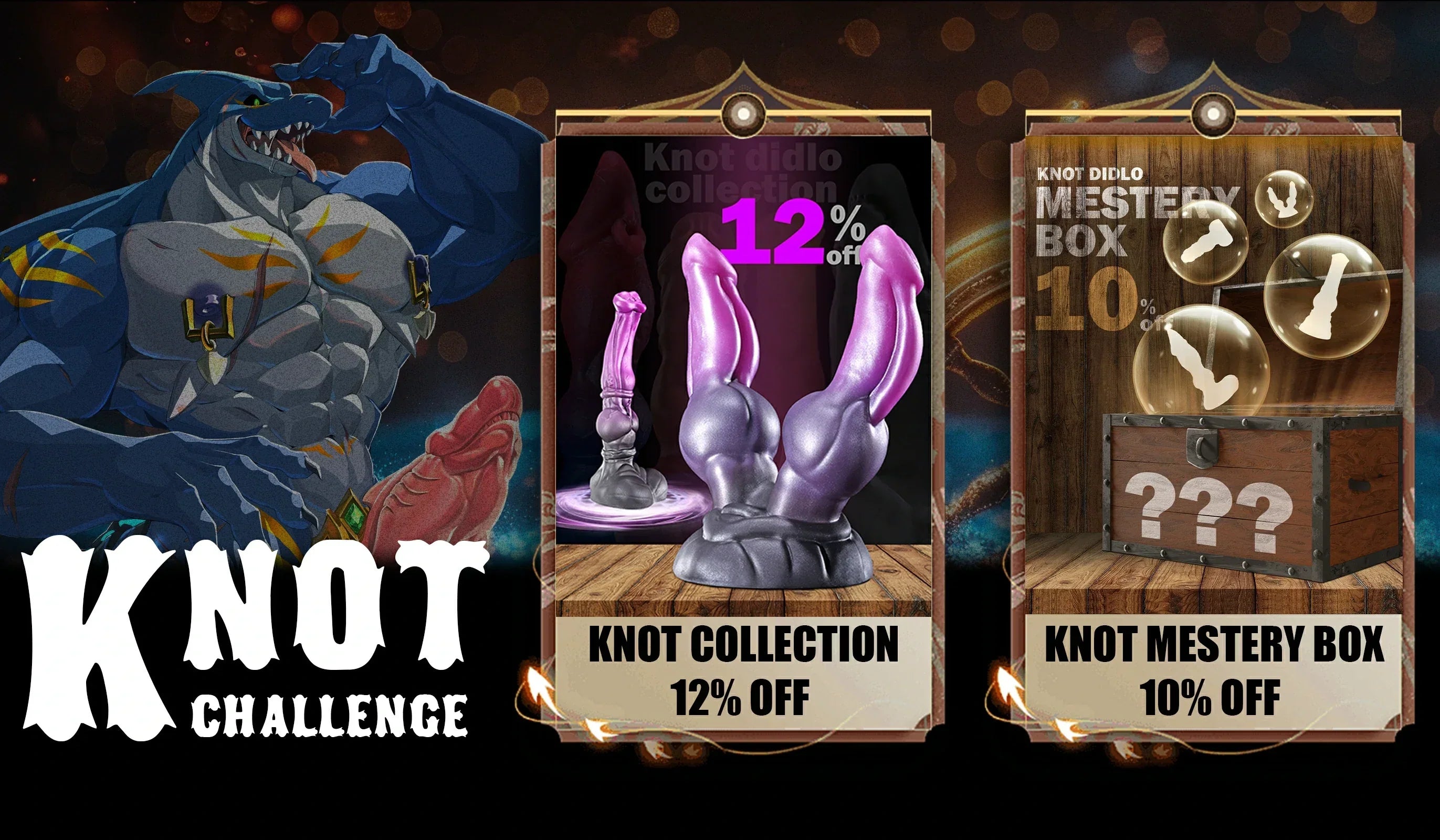 Set Sail for Fantasy - Knot Dildo Challenge