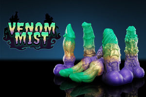 Swisok Venom Mist Halloween colorway shown across the featured fantasy sex toys.