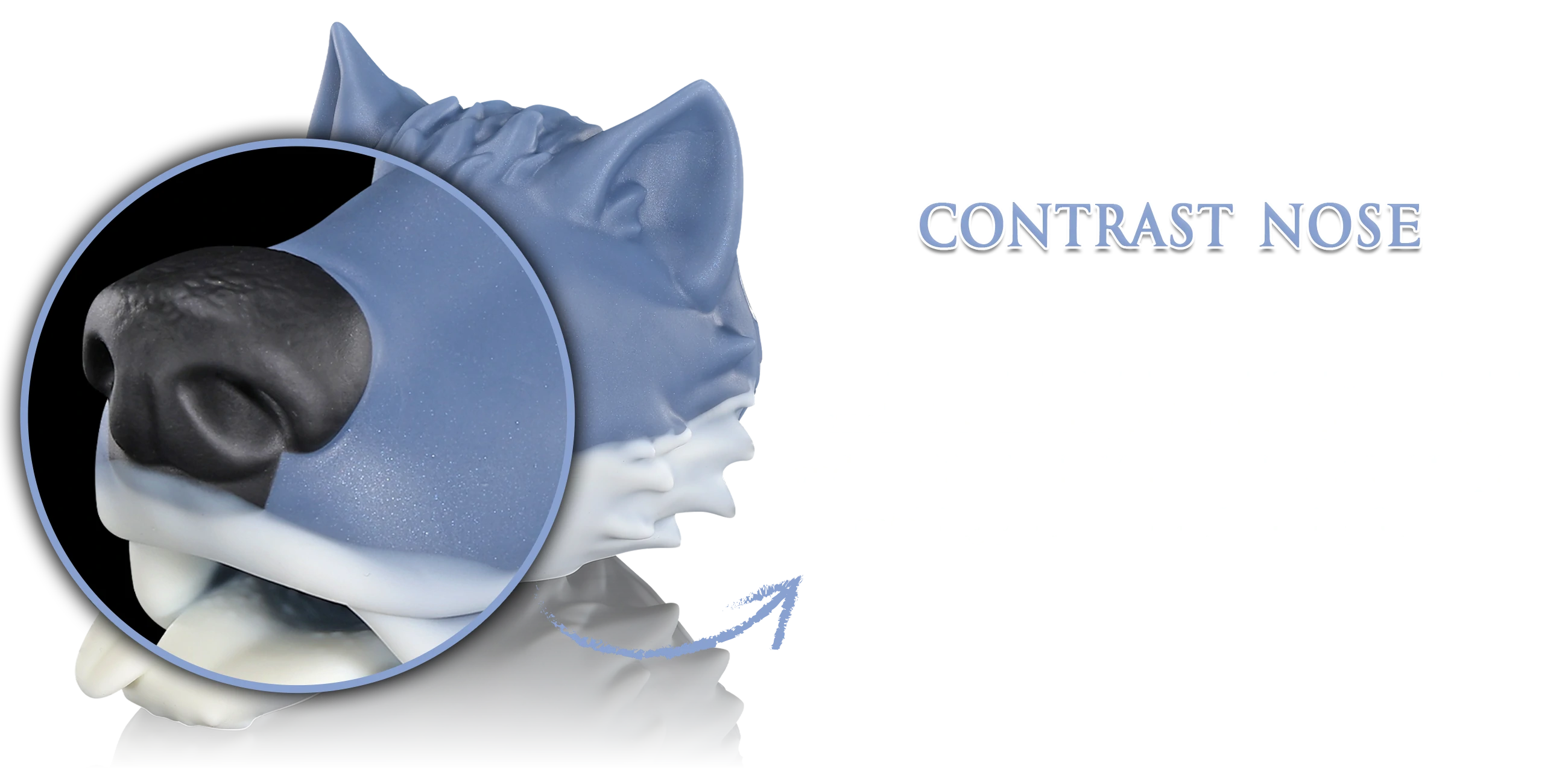 Swisok Lupine Maw masturbator – fierce wolf head masturbator designed for gay puppy play. I moan every time I thrust into the hungry mouth, the soft tongue licking and the tight throat squeezing me so perfectly during my pup play sessions.