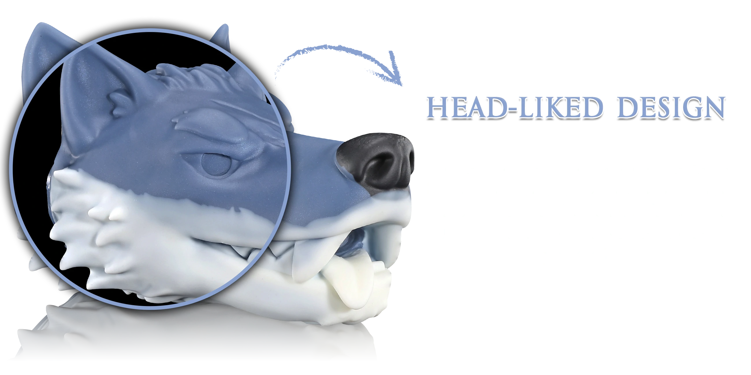 Swisok Lupine Maw wolf masturbator – realistic wolf head masturbator for pup play. I love sliding deep into the warm, tight mouth, feeling the soft teasing tongue and textured throat grip me as I lose myself in intense gay puppy play sessions.