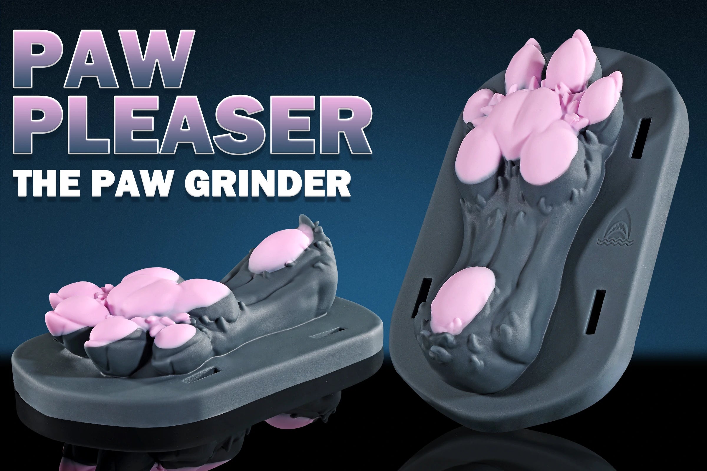 Swisok Paw Pleaser grinder sex toy – soft pink puppy paw grinder for pup play. I love the warm, squishy grip and teasing tongue sliding against me as I thrust into this grinding sex toy during my puppy play sessions.