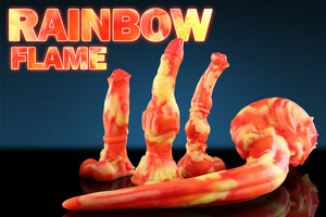Admiring all the beautiful rainbow colors of the Swisok Pride limited edition fantasy dildos, they look so vibrant and perfect for celebration