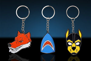 Swisok Pup and Furry keychain set featuring three character keychains