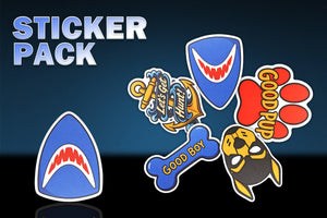 Swisok Pup and Furry sticker pack featuring six character and identity-inspired designs