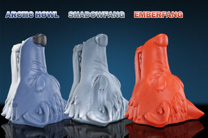 Swisok Lupine Maw – realistic wolf masturbator for pup play. I feel the warm, wet mouth wrap tightly around me, the detailed tongue teasing every inch as I sink deeper into my gay puppy play headspace.