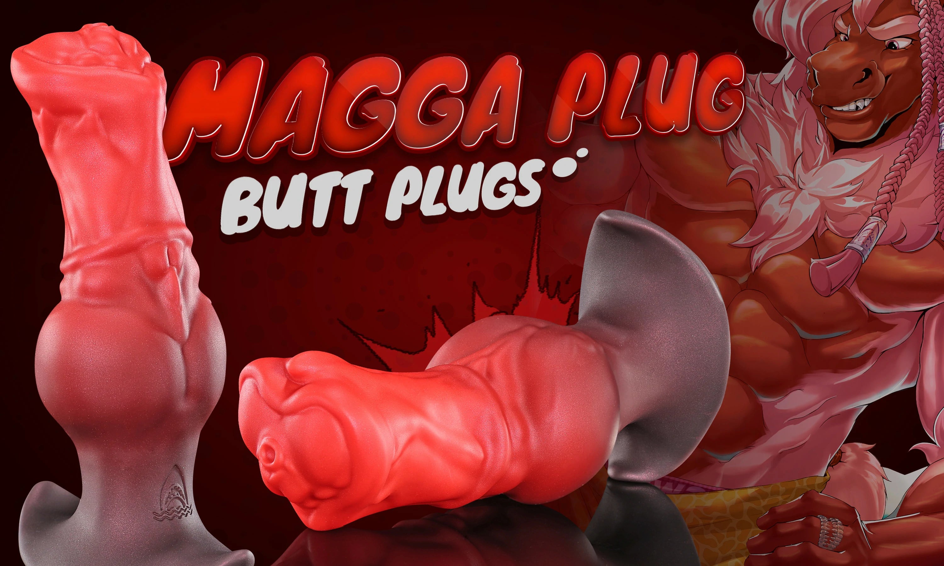 Admiring the powerful shape of the new Magga Plug from Swisok, it looks perfect for intense anal pleasure and pup play