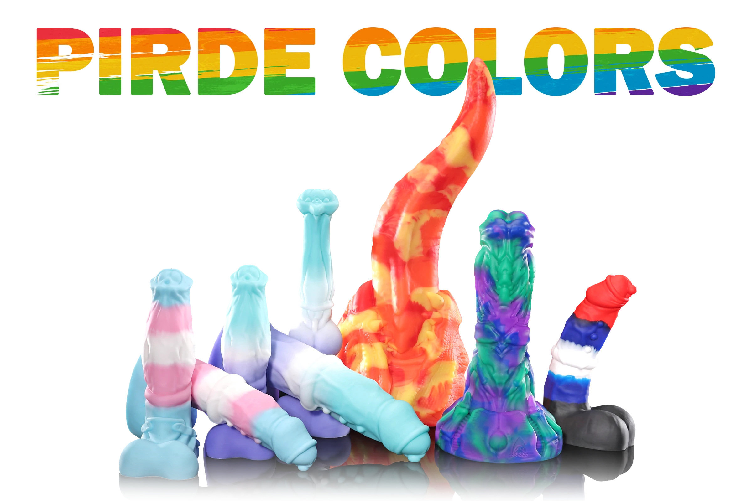 Feeling so excited about the new Swisok Pride Month limited colors, these beautiful fantasy dildos make me want to celebrate and play right away
