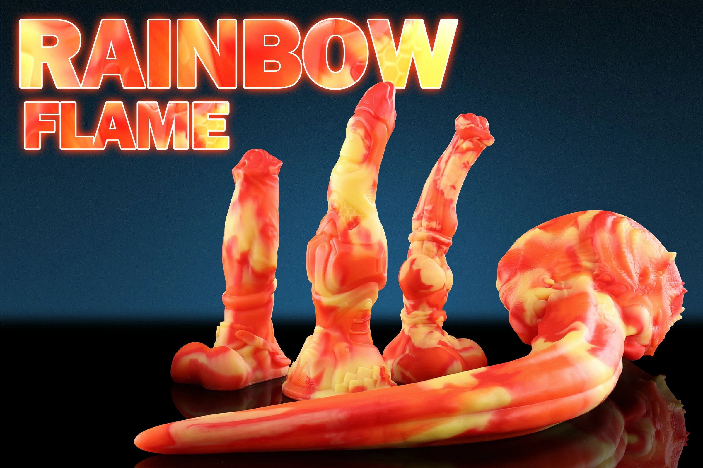 Admiring all the beautiful rainbow colors of the Swisok Pride limited edition fantasy dildos, they look so vibrant and perfect for celebration