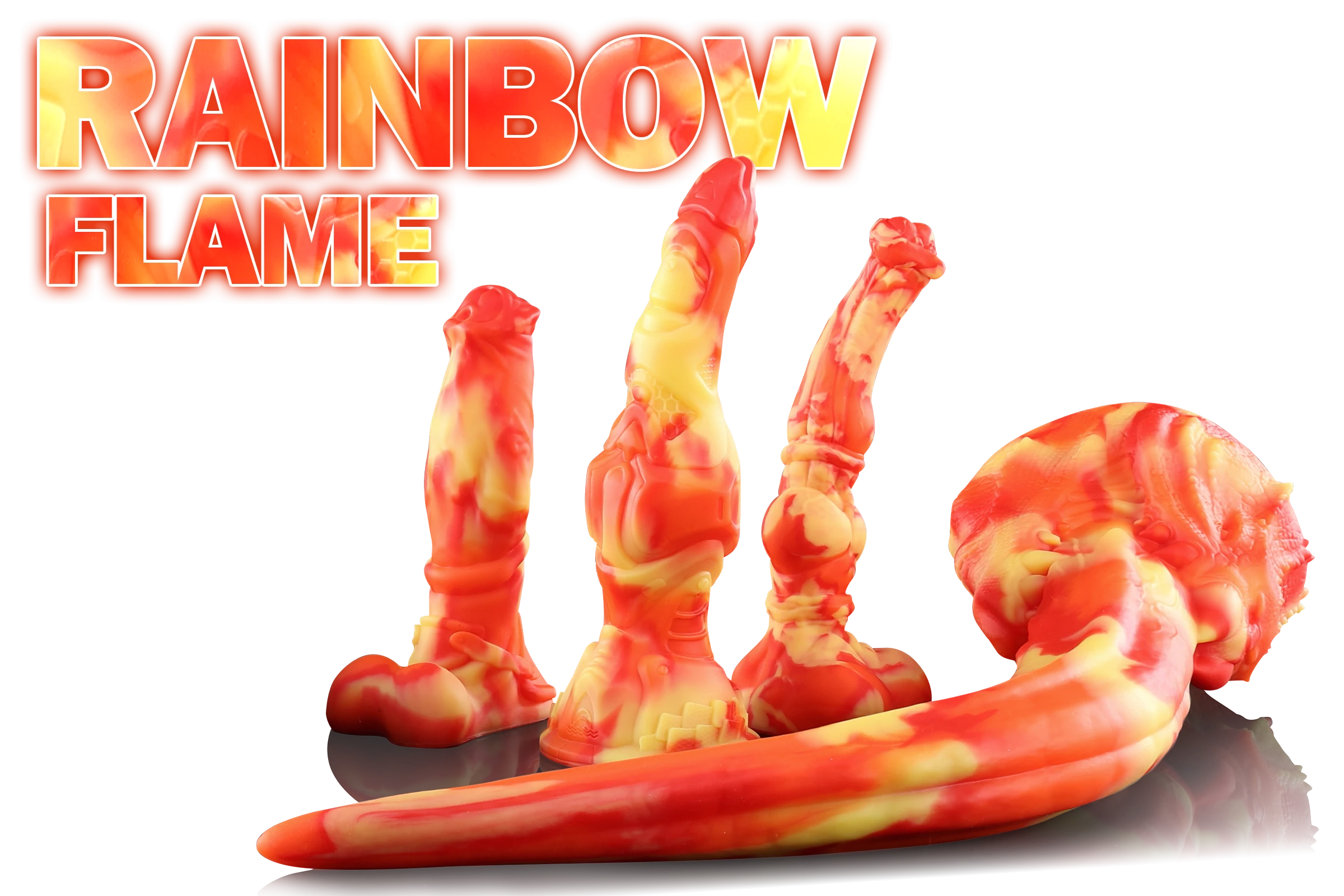 Admiring all the beautiful rainbow colors of the Swisok Pride limited edition fantasy dildos, they look so vibrant and perfect for celebration