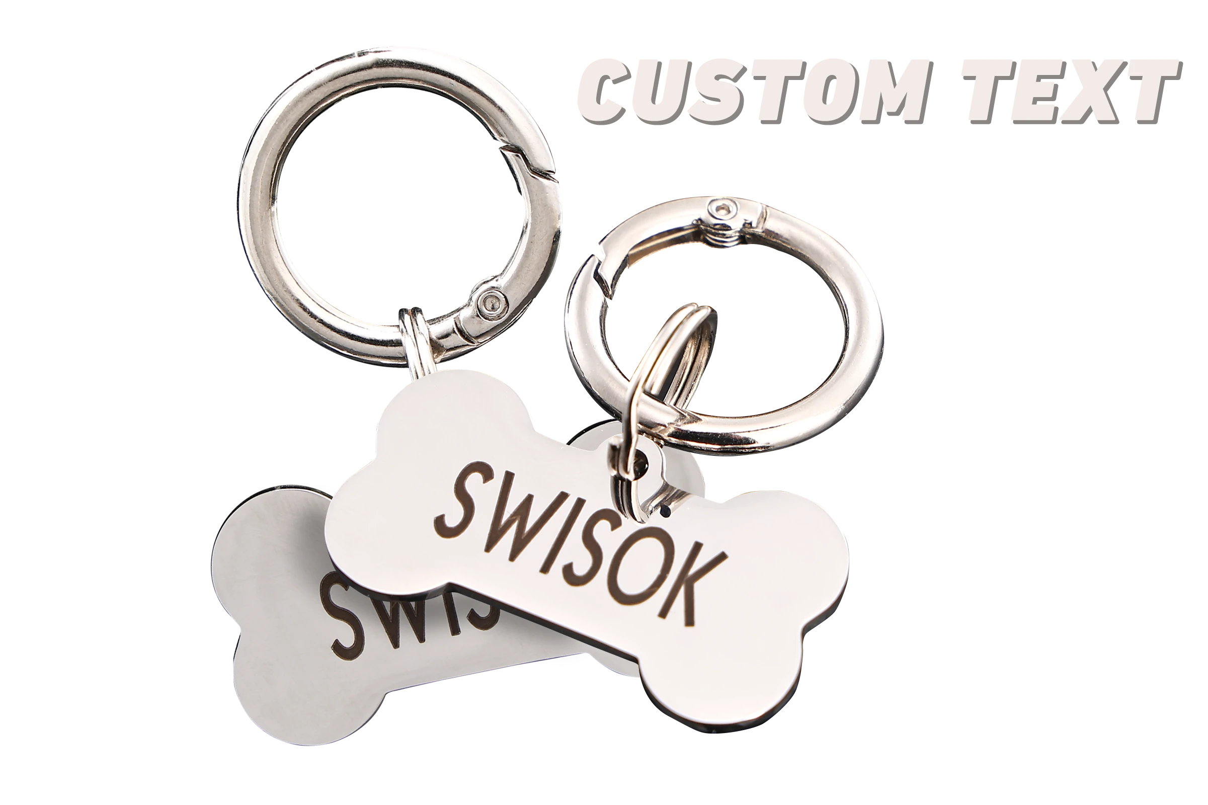 swisok valentines day merchandise puppy bone keychain