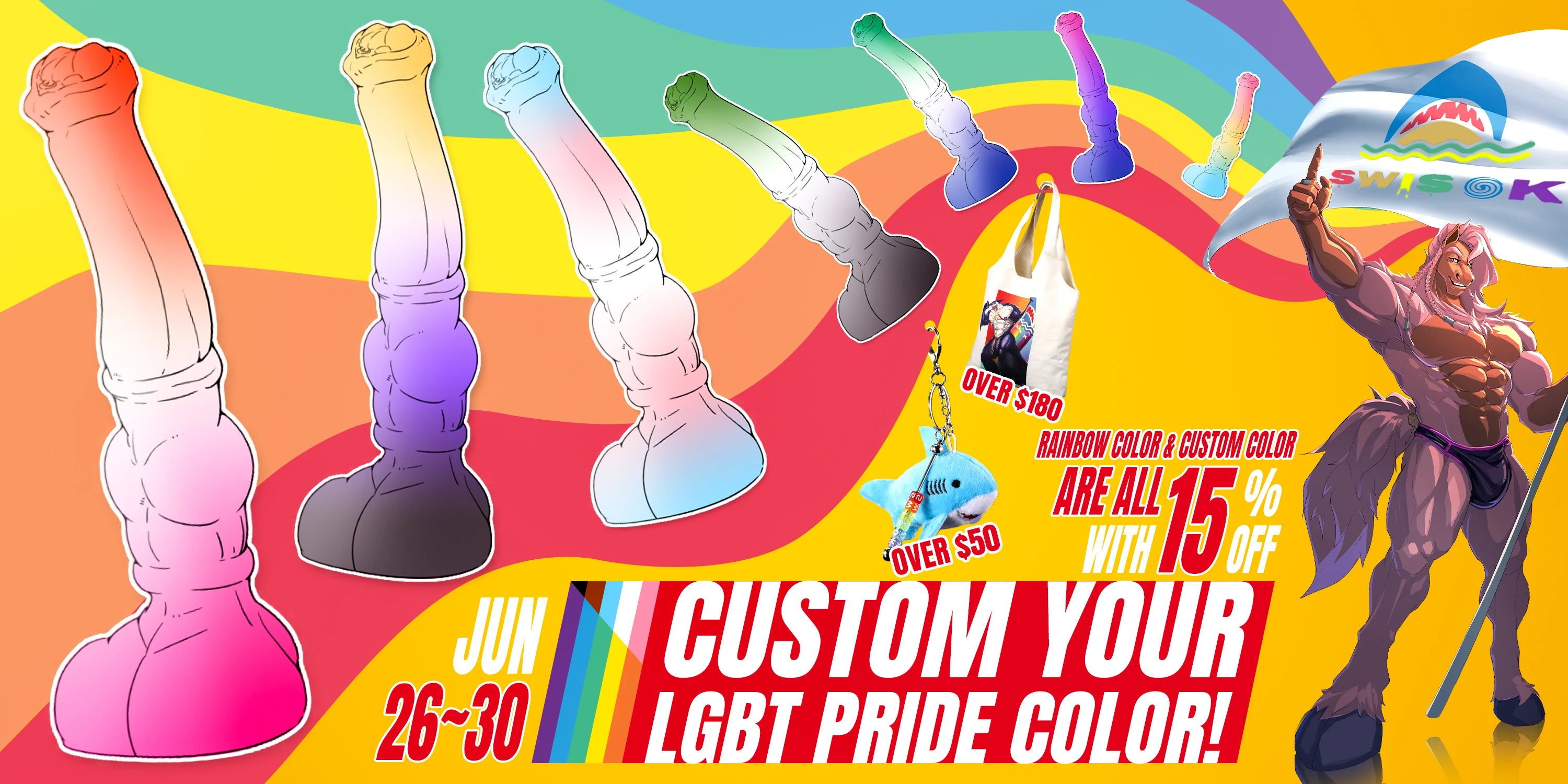Swisok Toys LGBT Pride Fantasy Dildos Furry Sex Toys SwiSok Swisok Toys LGBT Pride Fantasy Dildos Furry Sex Toys SwiSok